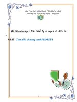 Các thiết bị và mạch vi  điện tử