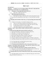 CƠ SỞ LÝ LUẬN VỀ HOẠT ĐỘNG THU HÚT THỊ TRƯỜNG KHÁCH DU LỊCH CÔNG VỤ TẠI KHÁCH SẠN.DOC