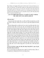 SỰ CẦN THIẾT KHÁCH QUAN  VAI TRÒ CỦA ĐẦU TƯ TRONG VIỆC THÚC ĐẨY TĂNG TRƯỞNG KINH TẾ .DOC