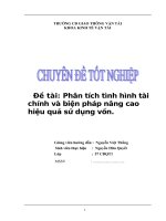 Phân tích tình hình tài chính và biện pháp nâng cao hiệu quả sử dụng vốn.doc