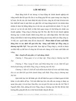 Hoàn thiện kế toán xuất khẩu hàng hóa và xác định kết quả tiêu thụ  hàng xuất khẩu tại Tổng công ty thương mại Hà Nội.DOC