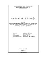 Một số giải pháp quản lý nhằm hoàn thiện công tác trả lương theo sản phẩm tại Công ty 20 - Tổng cục Hậu cần – QĐNDVN.docx