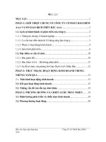 THỰC TRẠNG HOẠT ĐỘNG KINH DOANH TRONG NHỮNG NĂM QUA tại công ty bảo hiêm AAA.DOC