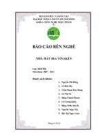 Báo cáo thực tập về nha máy bia vinaken.doc