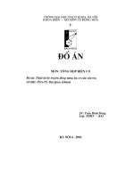 Thiết kế hệ thống nâng hạ cơ cấu trụ