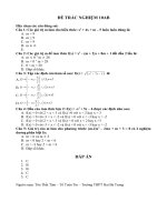 Đề thi trắc nghiệm lớp 10