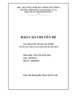 Tái cấu trúc Công ty trách nhiệm hữu hạn Hòa Bình.doc