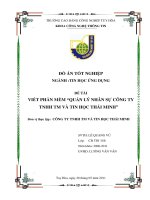 Đề tài tốt nghiệp Quản lý nhân sự công ty TNHH thương mại và Tin Học Thái Minh.pdf