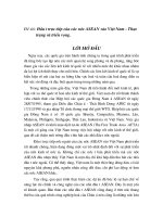 Đầu tư trực tiếp của các nước ASEAN vào Việt Nam Thực trạng và triển vọng..DOC