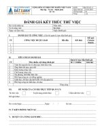 ĐÁNH GIÁ KẾT THÚC THỬ VIỆC.doc