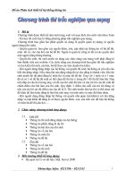 Chương trình thi trắc nghiệm qua mạng