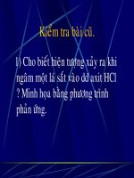 Thí nghiệm hóa học với kim loại