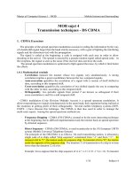 MOB sujet 4 Transmission techniques - DS CDMA