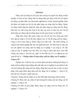 Những nhân tố tăng năng xuất lao động của Xí nghiệp 3 - Công ty 20.DOC