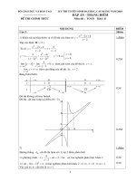 Đáp án đề thi Đại Học môn Toán 2003