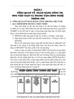 TỔNG QUAN VỀ  NGÂN HÀNG CÔNG THƯƠNG VIỆT NAM VÀ TRUNG TÂM CÔNG NGHỆ THÔNG TIN.doc.DOC