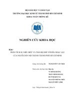 Phân tích sự hiểu biết và thái độ đối với đĩa nhạc lậu của người dân nội thành thành phố hồ chí minh.pdf
