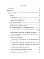 Thực trạng và giải pháp nhằm hoàn thiện hệ thống thông tin phục vụ cho việc ra quyết định trong quá trình quản lý kinh tế ở nước ta hiện nay.docx
