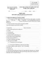 THÔNG BÁO  NỘP THUẾ CHUYỂN QUYỀN SỬ DỤNG ĐẤT