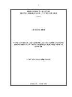 Nâng cao khả năng cạnh tranh của cụm cảng hàng không miền nam trong giai đoạn hội nhập kinh tế quốc tế.pdf