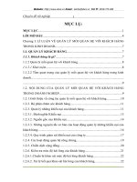 Một số giải pháp nhằm hoàn thiện hệ thống quản lý mối quan hệ với khách hàng tại Xí nghiệp kinh doanh nước sạch Đông Anh  .DOC