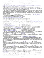 Đề ôn luyện thi đại học môn Vật Lý