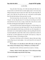 Vốn lưu động và các giải pháp tài chính nhằm nâng cao hiệu quả tổ chức sử dụng vốn lưu động tại công ty TNHH dịch vụ và kĩ thuật ô tô HC.doc