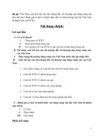 cam kết mở cửa thị trường của Việt Nam với hàng nông sản khi gia nhập WTO và ảnh hưởng.docx