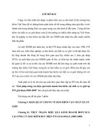 Giải pháp nâng cao hiệu quả kinh doanh bảo hiểm vật chất xe cơ giới tại PTI giai đoạn 2005-2009.DOC