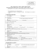 ĐỀ NGHỊ HOÀN THUẾ THEO HIỆP ĐỊNH  TRÁNH ĐÁNH THUẾ HAI LẦN GIỮA VIỆT NAM VÀ 