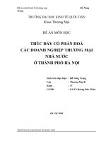 Thúc đẩy cổ phần hoá các doanh nghiệp thương mại Nhà nước ở Thành phố Hà Nội.docx