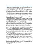 Lạm phát mục tiêu và vai trò của NHTW trong quản lý dự trữ ngoại hối.doc