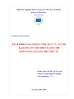 PHÁT TRIỂN HOẠT ĐỘNG CHO THUÊ TÀI CHÍNH TẠI CÔNG TY CHO THUÊ TÀI CHÍNH.doc
