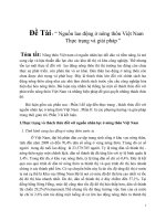 Nguồn lao động ở nông thôn Việt Nam Thực trạng và giải pháp .DOC