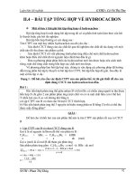 BÀI TẬP TỔNG HỢP VỀ HYDROCACBON