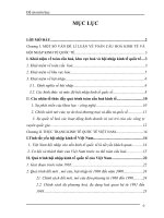 Chủ trương , nguyên tắc chỉ đạo hội nhập kinh tế cần thực hiện trong quá trình hội nhập kinh tế của Việt Nam.docx