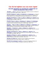 Các đề tài nghiên cứu của nước ngoài