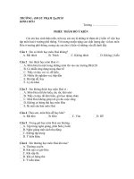 Phụ lục PHÂN LOẠI VÀ PHƯƠNG PHÁP GIẢI MỘT SỐ BÀI TẬP VỀ HYDROCACBON TRONG CHƯƠNG TRÌNH THPT