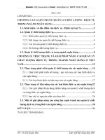 Hoàn thiện hệ thống quản lý chất lượng dịch vụ trong ngành ngân hàng.DOC