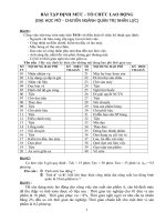 bài tập định mức và tổ chức khoa học rất hay.doc