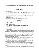 Kế hoạch marketing cho KFC Việt Nam 6 tháng cuối năm 2010.doc