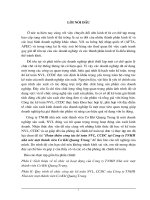 Hoàn thiện công tác kế toán NVL, CCDC tại Công ty TNHH nhà nước một thành viên Cơ Khí Quang Trung.DOC