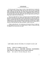 GIỚI THIỆU CHUNG VỀ CÔNG TY CƠ KHÍ VÀ XÂY LẮP .DOC