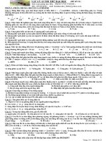 Đề 21 trắc nghiệm Vật Lý