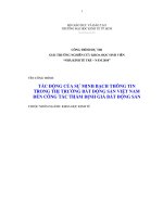 Tác động của sự minh bạch thông tin trong thị trường bất động sản Việt Nam đối với công tác thẩm định giá bất động sản.pdf