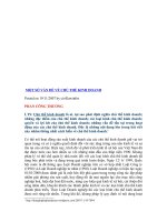 MỘT SỐ VẤN ĐỀ VỀ CHỦ THỂ KINH DOANH