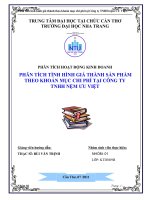 Phân tích tình hình giá thành theo khoản mục chi phí tại Công ty TNHH nệm ƯU VIỆT.doc