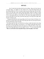 Một số vấn đề kinh tế thị trường định hướng xã hội chủ nghĩa ở Việt Nam.DOC