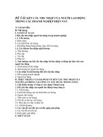 Kết cấu thu nhập của người lao động trong các doanh nghiệp hiện nay.doc