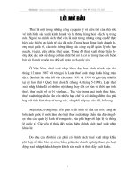 HOàn thiện chính sách thuế xuất nhập khẩu trong điều kiện hội nhập với khu vực và thế giới.DOC